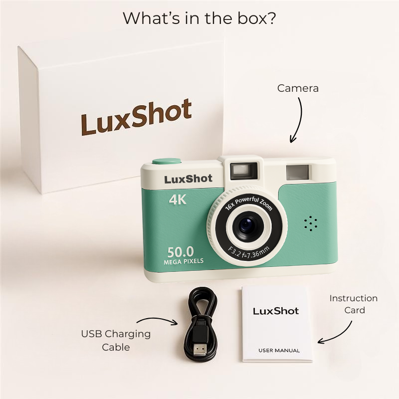 LuxShot Camera (Screen-Free Digital Camera)