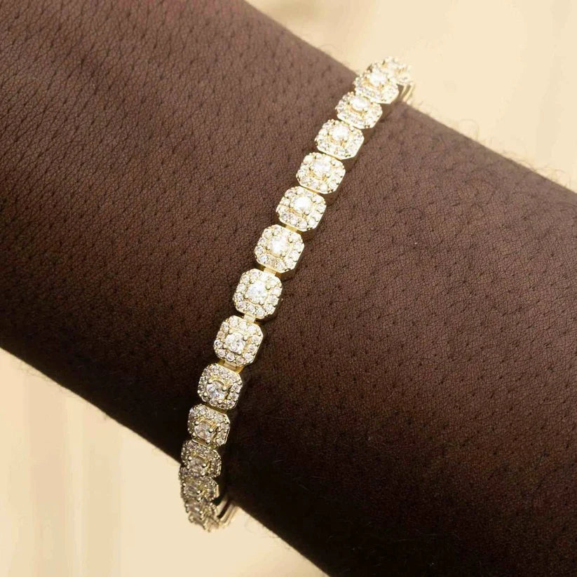 Luxora Clustered Tennis Bracelet